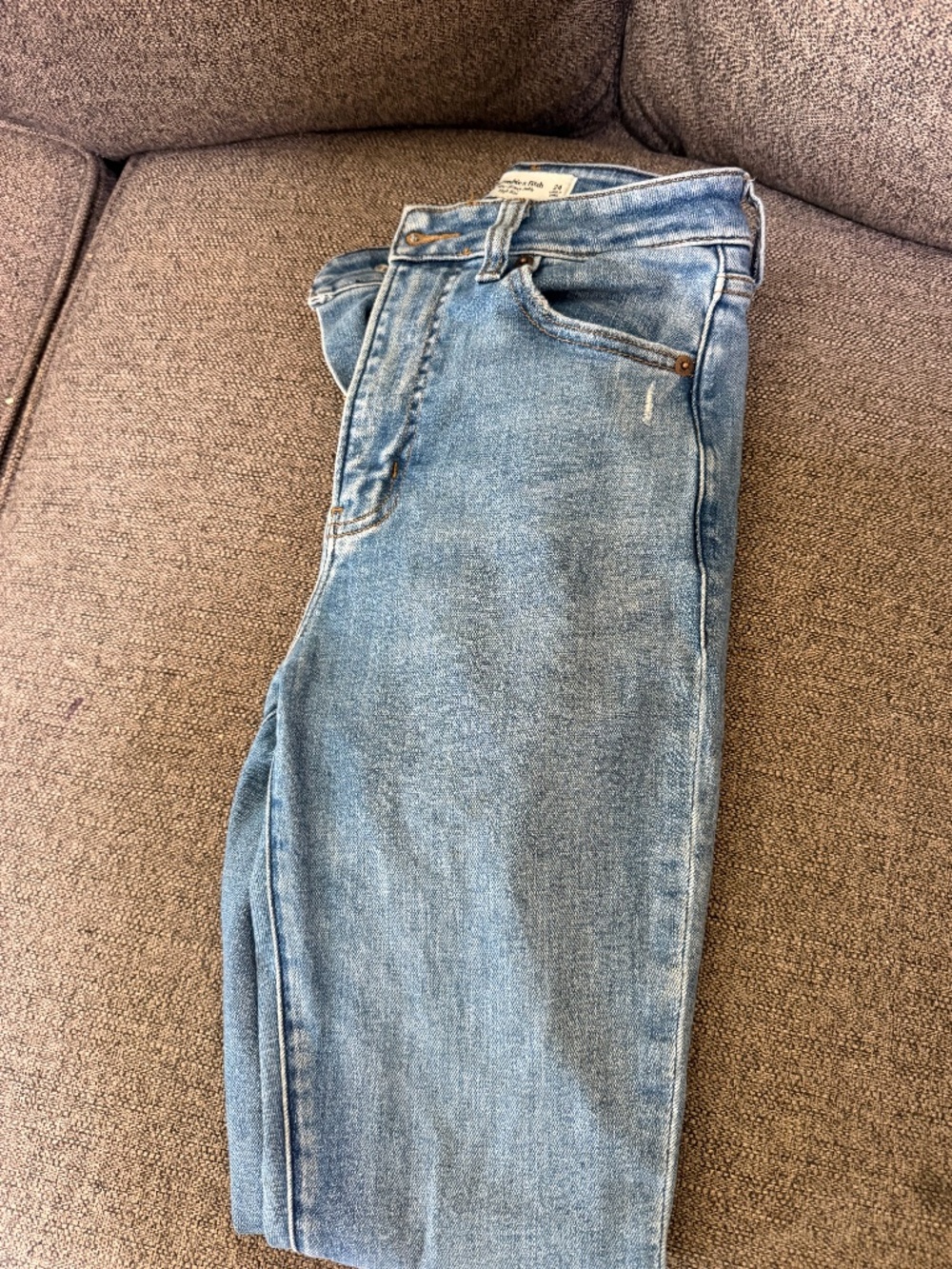 Abercrombie & Fitch high rise skinny jeans in size 24